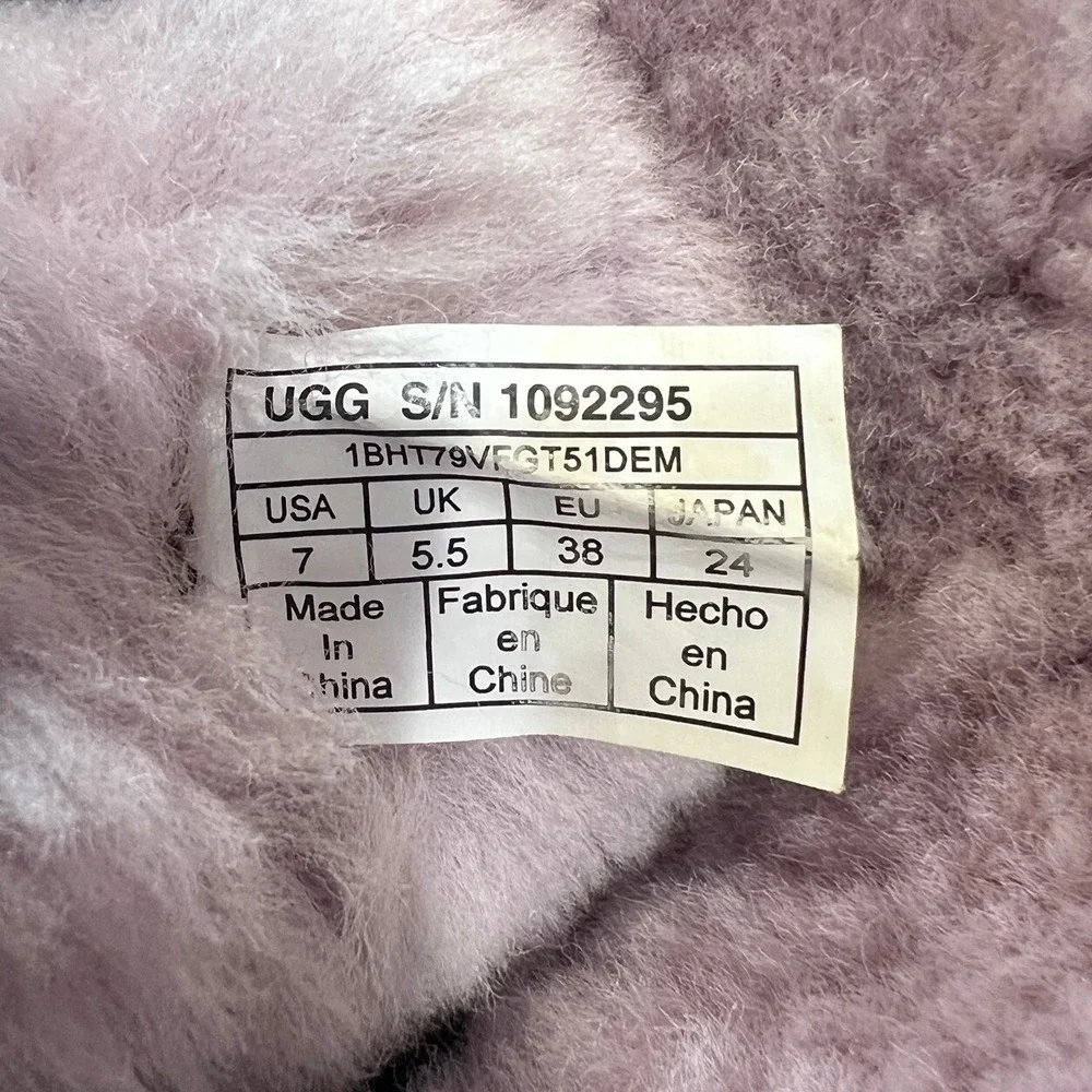 UGG Classic Mini Bailey Button Boots Poppy Pink Suede EU 38 US 7
